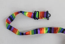 Load image into Gallery viewer, Multicolour Rainbow Striped Adjustable Pre-Tied LGBT Gay Pride Bow Ties NEW x2