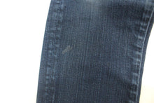 Load image into Gallery viewer, EARNEST SEWN Ladies Blue Zip Fly Cotton Blend Cropped Denim Jeans W24 L27
