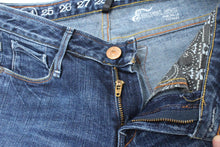 Load image into Gallery viewer, EARNEST SEWN Ladies Harlan 18 Blue Zip Fly Cotton Blend Denim Jeans W24 L25