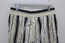 Load image into Gallery viewer, M&S Marks & Spencer Ladies Beige Black Wide Leg Trousers Short UK8 RRP35 NEW