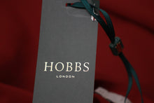 Load image into Gallery viewer, HOBBS Ladies Burgundy Crew Neck Bell 3/4 Sleeved Relaxed Juliana Top UK12 NEW