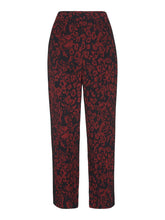 Load image into Gallery viewer, WHISTLES Ladies Red/Multi Jungle Cat Print Crepe Trousers RRP129 UK8 NEW