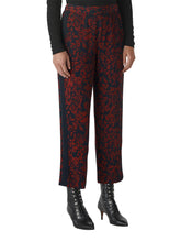 Load image into Gallery viewer, WHISTLES Ladies Red/Multi Jungle Cat Print Crepe Trousers RRP129 UK8 NEW
