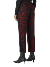 Load image into Gallery viewer, WHISTLES Ladies Red/Multi Jungle Cat Print Crepe Trousers RRP129 UK8 NEW