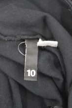 Load image into Gallery viewer, DIVIDED BY H&M Ladies Black Cotton Blend Button Fastened Pencil Skirt UK10