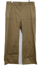 Load image into Gallery viewer, M&S Ladies Camel Beige Cotton Wide Utility Long Leg Trousers UK16 RRP19.50 NEW