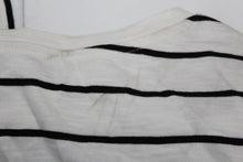 Load image into Gallery viewer, M&S Ladies Ivory & Black Striped Poppy Long Sleeve Blouse Top UK8 RRP25 NEW