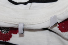 Load image into Gallery viewer, M&S Ladies Ivory & Black Striped Poppy Long Sleeve Blouse Top UK8 RRP25 NEW