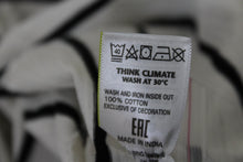 Load image into Gallery viewer, M&S Ladies Ivory & Black Striped Poppy Long Sleeve Blouse Top UK8 RRP25 NEW