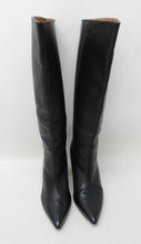 Load image into Gallery viewer, ATP ATELIER Ladies Gaeta 85 Black Leather Knee High Boots EU38 UK5 RRP625