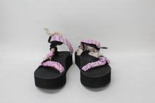 Load image into Gallery viewer, ARIZONA LOVE Ladies Pink Bandana Knotted Floral Flatform Sandals EU39 UK6