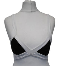 Load image into Gallery viewer, AGENT PROVOCATEUR Ladies Mazzy1 Black White Bikini Swimwear Bra Top 2 UK8 NEW