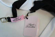 Load image into Gallery viewer, AGENT PROVOCATEUR Ladies Mazzy1 Black White Bikini Swimwear Bra Top 2 UK8 NEW