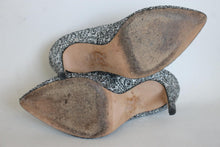 Load image into Gallery viewer, GINA Ladies Silver Glitter High Heel Pumps Shoes UK3.5 EU36.5