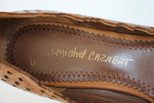 Load image into Gallery viewer, JEAN-MICHEL CAZABAT Ladies Brown Leather Wedge Heel Pumps Shoes UK5 EU38