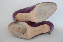 Load image into Gallery viewer, RUPERT SANDERSON Ladies Purple Leather Extra High Pumps Shoes UK3.5 EU36.5