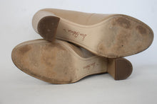 Load image into Gallery viewer, SAM EDELMAN Ladies Natural Leather Block Heel Round Toe Pumps Shoes UK5 EU38