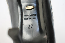 Load image into Gallery viewer, SERGIO ROSSI Ladies Black Leather Zip Detail High Heel Pumps Shoes UK4 EU37