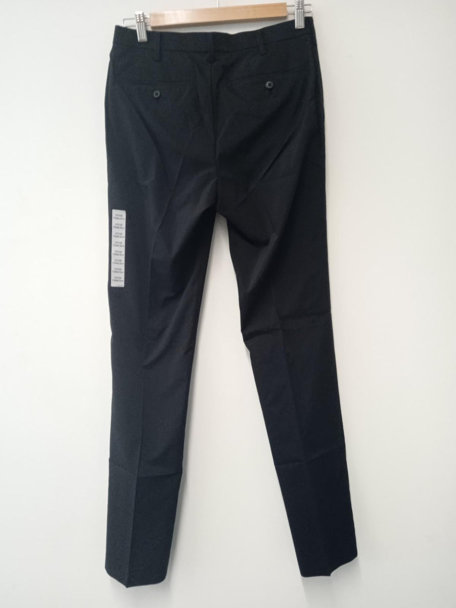 UNIQLO Men's Black Zip Fly Ultra Light Kando Trousers Size UK