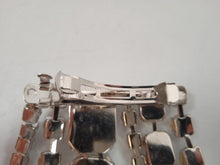 Load image into Gallery viewer, AREA Ladies Silver & Clear Baguette Crystal Fringe Single Hair Clip OS NEW