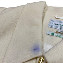 Load image into Gallery viewer, CASABLANCA DIAMOND ZIP MERINO WOOL JACKET - SIZE 50 - IVORY - DEFECT NEW