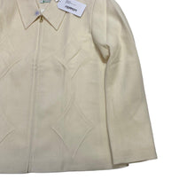 Load image into Gallery viewer, CASABLANCA DIAMOND ZIP MERINO WOOL JACKET - SIZE 50 - IVORY - DEFECT NEW