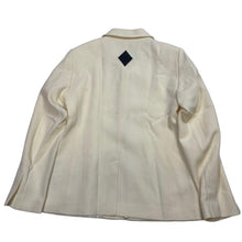Load image into Gallery viewer, CASABLANCA DIAMOND ZIP MERINO WOOL JACKET - SIZE 50 - IVORY - DEFECT NEW