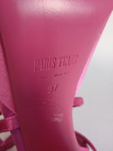 Load image into Gallery viewer, PARIS TEXAS Ladies Pink Satin Jessica Platform Sandals EU37 UK4 RRP515 NEW