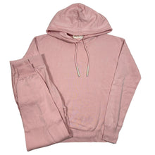 Load image into Gallery viewer, OLIVIA VON HALLE Pink Cashmere Hooded Loungewear Gia Lamu Set XS NEW RRP 1225