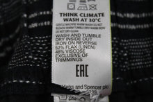 Load image into Gallery viewer, M&S Marks & Spencer Ladies Black Striped Tie Waist Shorts UK8 RRP19.5 NEW