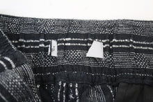 Load image into Gallery viewer, M&S Marks & Spencer Ladies Black Linen Blend Striped Shorts UK8 RRP19.5 NEW
