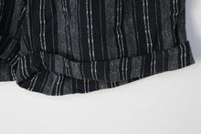 Load image into Gallery viewer, M&S Marks & Spencer Ladies Black Linen Striped Shorts UK8 EU36 RRP19.50 NEW