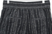 Load image into Gallery viewer, M&S Marks & Spencer Ladies Black Striped Tie Waist Shorts UK8 RRP19.5 NEW