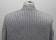 Load image into Gallery viewer, M&S Marks & Spencer Ladies Grey Ribbed Open Front Cardigan L RRP19.5 NEW