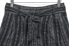 Load image into Gallery viewer, M&S Marks & Spencer Ladies Black Striped Tie Waist Shorts UK8 RRP19.5 NEW