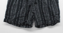 Load image into Gallery viewer, M&S Marks & Spencer Ladies Black Striped Tie Waist Shorts UK8 RRP19.5 NEW
