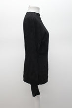 Load image into Gallery viewer, M&S Marks & Spencer Ladies Black Stretch Rib Knit Compact Jumper UK18 RRP45 NEW