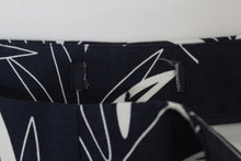 Load image into Gallery viewer, M&S Marks & Spencer Ladies Navy Blue Leaf Print Trousers UK12 RRP22.5 NEW