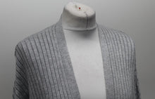 Load image into Gallery viewer, M&S Marks & Spencer Ladies Grey Ribbed Open Front Cardigan L RRP19.5 NEW