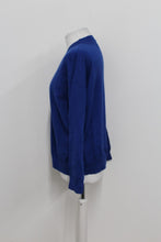 Load image into Gallery viewer, M&S Ladies Navy Blue V Neck Long Sleeve Sweater Jumper Medium NEW RRP19.5