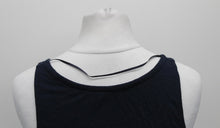 Load image into Gallery viewer, M&S Marks & Spencer Ladies Navy Blue Scoop Neck Vest Top UK10 RRP12.5 NEW