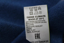 Load image into Gallery viewer, M&S Ladies Navy Blue V Neck Long Sleeve Star Print Jumper UK8 NEW RRP17.5