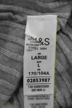 Load image into Gallery viewer, M&S Marks & Spencer Ladies Grey Ribbed Open Front Cardigan L RRP19.5 NEW