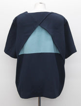 Load image into Gallery viewer, M&S Marks & Spencer Ladies Navy Blue Short Sleeve Top UK18 RRP39.5 NEW