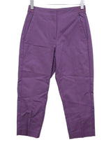 Load image into Gallery viewer, M&S Marks & Spencer Ladies Heather Purple Slim Crop Trousers UK6 RRP22.5 NEW