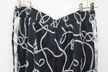 Load image into Gallery viewer, M&S Marks & Spencer Ladies Navy Blue Rope Print Trousers UK18 RRP35 NEW