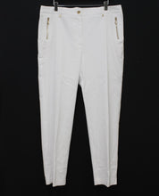 Load image into Gallery viewer, M&S Marks & Spencer Ladies Soft White Ellis Zip Trousers UK16 RRP39.5 NEW
