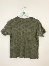 Load image into Gallery viewer, East Women’s Short Sleeve Printed Tshirt With Tags | UK 18 XL | Green