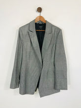 Load image into Gallery viewer, Topshop Women's Check Gingham Blazer Jacket | UK14 | Black
