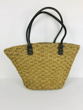 Load image into Gallery viewer, J.Crew Women's Straw Basket Tote Bag | OS | Brown